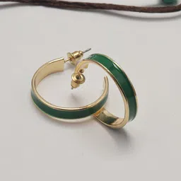 Maansh Contemporary Hoop Earrings-image-16