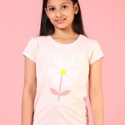 V-Mart Girls Floral Printed Extended Sleeves Raw Edge T-shirt-picture-44