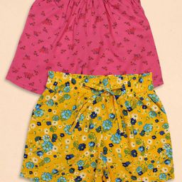 CUTECUMBER Girls Floral Printed Shorts-image-68