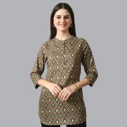 DECKEDUP Grey Cotton Printed Tunic-picture-19
