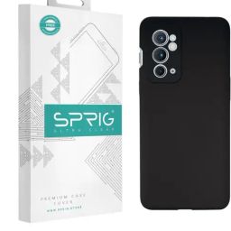 Sprig Liquid Silicone Back Cover for Oneplus 9RT 5G (Black)-image-87