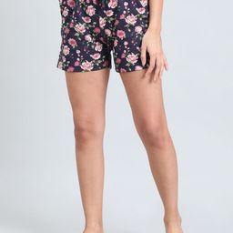 Go Colors Women Printed Cotton Lounge Shorts-picture-25