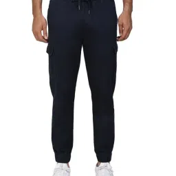 Red Tape Navy Regular Fit Joggers-image-92