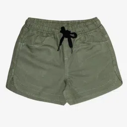 Kiddopanti Kids Olive Solid Shorts-picture-35