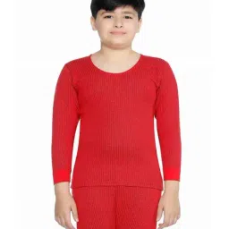 Bodycare Kids Red Cotton Regular Fit Full Sleeves Thermal Top-picture-27
