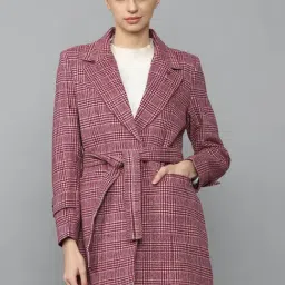 Allen Solly Purple Check Jacket-image-94