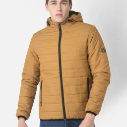 Crimsoune Club Mustard Regular Fit Hooded Jacket-picture-30