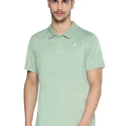 ALCIS Light Green Regular Fit Sports Polo T-Shirt-image-41