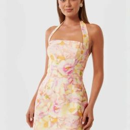 Forever New Temple Flare Fit Floral Print Dress-image-99