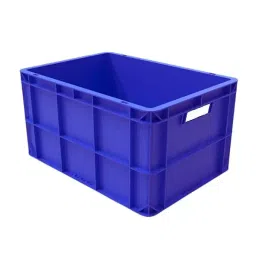 SINGHAL Multipurpose Big Blue Portable Plastic Crate/Shelf Basket for Large Storage Bin-image-28