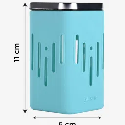 Glasafe 'O' Grip Multicolor Borosilicate Containers - Set of 3 (250ml) image 4