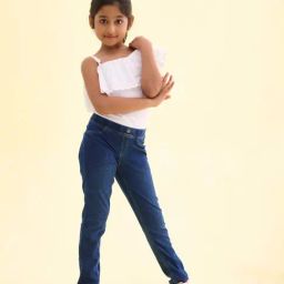 Go Colors! Kids Blue Cotton Slim Fit Jeggings-image-27