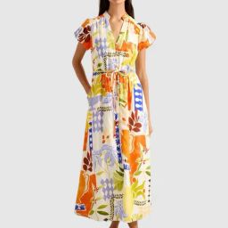 Posie Puff Sleeve Midi Dress-32
