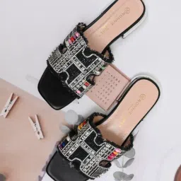 Ronnie Grey Women's Black Casual Sandals-image-71