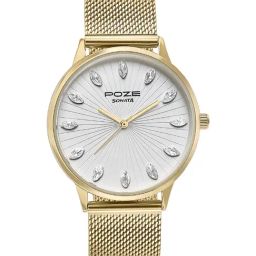 Sonata Poze SP80109YM01WF Analog Watch for Women-picture-29