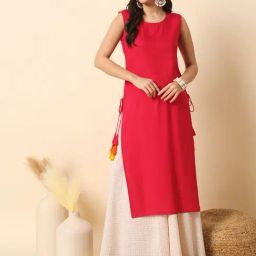 Meeranshi Magenta Pink Straight Kurta-picture-38
