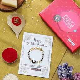 EL REGALO T  Letter Charm Rakhi Gift Set-96