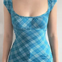 StyleCast x Revolte Women Checked Print Scoop Neck Top-picture-2
