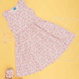 YU by Pantaloons Kids Pink Floral Print Dress-image-38