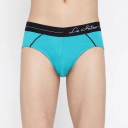 La Intimo Teal Blue Comfort Fit Briefs-image-98