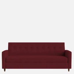 Febonic Blood Maroon Neem Wood Timon 2 Seater Sofa-19