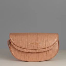 Allen Solly Peach Textured Medium Sling Handbag-25