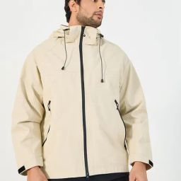 Styli Cream Polyester Hooded Jackets-picture-46