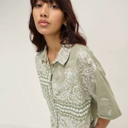 Bombay Paisley by Westside Sage Paisley Printed Shirt-image-17
