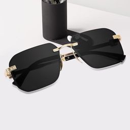 CREEK Unisex Oval Sunglasses with UV Protected Lens CRH 5580 GOLD BLACK-image-26