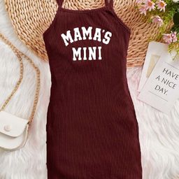 White World Girls Typography Printed Bodycon Dress-image-92