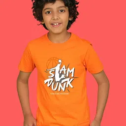 NUSYL Boys Typography Printed Round Neck Cotton T-shirt-image-14