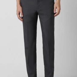 Van Heusen Grey Slim Fit Texture Trousers-picture-32