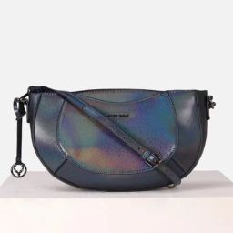 Allen Solly Navy Textured Medium Sling Handbag-60