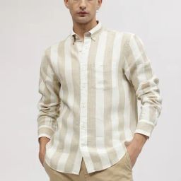 GANT Striped Button Down Regular Fit Shirt-image-12