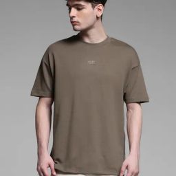 Jack & Jones Brown Cotton Slim Fit T-Shirt-image-14