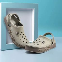 Woodland Men's Grey Back Strap Clogs-picture-38