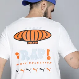 Puma FM Graphic Printed Pure Cotton T-shirt-image-98
