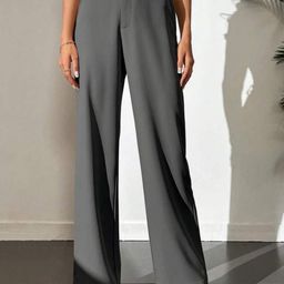 BROADSTAR Women Smart High-Rise Easy Wash Trousers-image-48