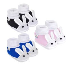 NESKA MODA 0 To 6 Months Newborn Baby Boy & Girls 3 Pair Set Cotton Rabbit Slip On Baby Booties-image-48