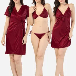 Romaisa Women V-Neck Nightdress-picture-43
