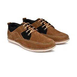 G L Trend Men Colourblocked Suede Boat Shoes-image-82
