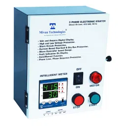 Mivan Technologies 3 Phase Heavy Duty Dol Motor Starter With Hv/Lv, Ol, Dry Run Protection, Auto Switch, Spp & Timer For Up To 25 HP, EDOL 50-picture-4
