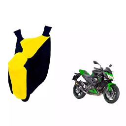 Auto Pearl Waterproof Two Wheeler Cover For Kawasaki Z800 (Yellow & Blue)-image-0