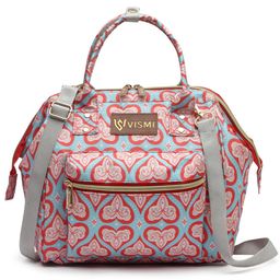 VISMIINTREND Itsy Bitsy Stylish Mini Baby Diaper Bag Backpack for New Mother - Red Hearts-image-54