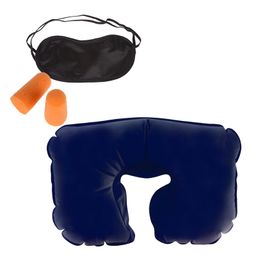 COZY VIBES 3 in 1 Tourist Travel Selection Set of Neck Pillow, Sleep Rest Shade Eye Mask, Ear Bud/Plugs-PACK OF 1-COLOR MAY VARY-image-45