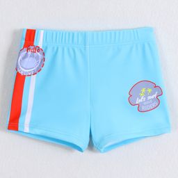 Mark & Mia Swimming Trunk with Beach Theme Print - Light Blue-image-55