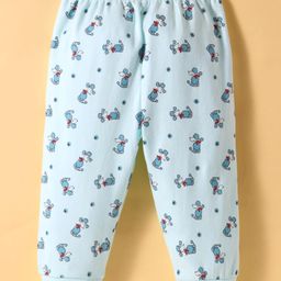 Tango Interlock Full Length Lounge Pant Sheep Print - Aqua Blue-picture-22
