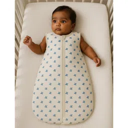 ZIKKU Baby Sleeping Sack, 100% Cotton, Wearable Blanket for Newborns and Toddlers, Lightweight, Breathable, Double Zipper-Bird -0-6 Months-picture-4