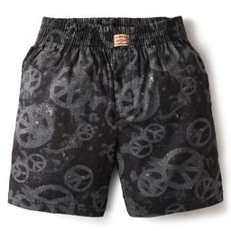 Noddy Abstract Printed Shorts - Black-image-60