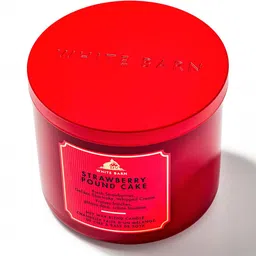 Bath & Body Works Strawberry Pound Cake 3-Wick Scented Candle - 411g-image-31